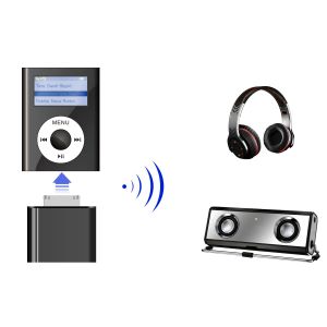 Altavoces Bluetooth 2.1 Adaptador de audio estéreo Dongle Controlador gratuito Transmisor de música para iPod Nano Classic Touch Computadora Auricular Altavoz