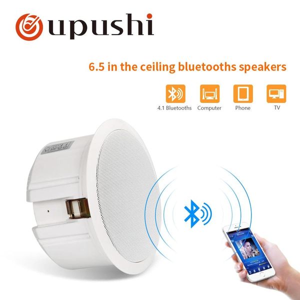 Haut-parleurs Bluetooth Plafond haut-parleur 6,5 pouces hauttepakers actifs 10W Salle de salle de bain Home Home System Wireless