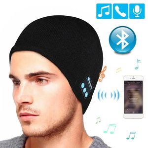 Luidsprekers Bluetooth-hoofdtelefoon Wintermuts Warme muts Muziekmuts met handschoenen Draadloze Bluetooth-oortelefoon Luidspreker met microfoon Sporthoed-headset