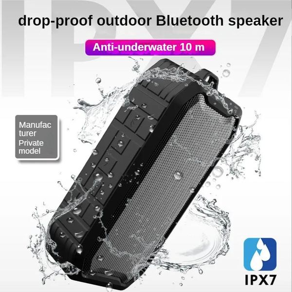 Altavoces Altavoz Bluetooth Caja de sonido a prueba de agua Alto volumen Highpower Portátil Hogar Subwoofer inalámbrico Pequeño al aire libre