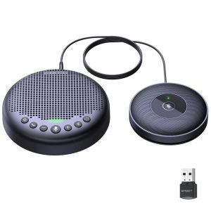 Sprekers Bluetooth Speakerphone Conference USB Spreker EMeet Luna Plus Kit Speaker Telefoon met 8 MICS 360 ° spraakopname voor thuiskantoor