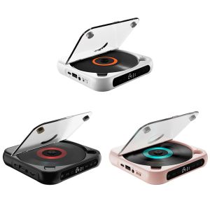 Haut-parleurs Bluetooth Compatible CD Player 1200mAh USB AUX Playback Memory Fonction CD Music Player AB Repeat Sound haut-parleur pour la voiture à domicile
