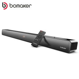 Luidsprekers Bomaker 100W TV Sound Bar Wired Wireless Bluetooth Home 9 Eqs/Deep Bass/CEC Remote/3D Surround Soundbar PC Theatre TV -luidspreker