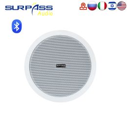 Haut-parleurs Amplificateur Classd intégré Gamme complète Bluetoothcompatible Haut-parleur de plafond Corne pour Home Cinéma Musique de fond Bonne qualité