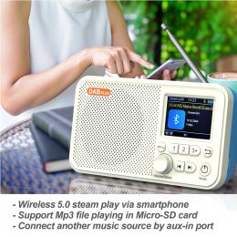 Haut-parleurs C10 DAB / DAB + FM Digital Radio DIGALable LED haut-parleur portable Handsfree Mp3 Music Player Broadcasting Radio