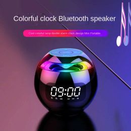 Haut-parleurs horloge coloré Bluetooth haut-parleur Tws boîte de son sans fil Mini Portable ménage ordinateur de bureau pour Iphone Xiaomi