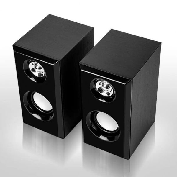 Haut-parleurs Computer en haut-parleurs 1 paire utile utile résistant aux haut-parleurs câblés audio de 3,5 mm.