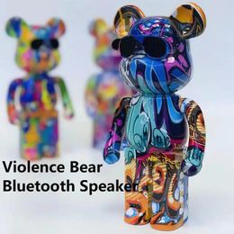 Altavoces Dibujos animados creativos Bearbrick Altavoz Bluetooth Violencia Oso Altavoz Estantería Sala de estar Decoración del hogar Regalo de Navidad Año Nuevo