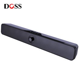 Haut-parleurs Doss Mini Sound Bar sans fil Bluetooth Ordinier haut-parleur Stéréo 8W X2 Soundbar Sounter and Clear Lower Speaker