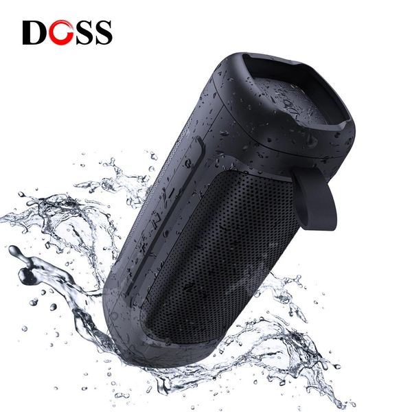 Altavoces DOSS SoundBox Extreme Altavoz Bluetooth inalámbrico portátil potente caja de sonido de graves estéreo IPX6 impermeable al aire libre 20 horas de tiempo de reproducción