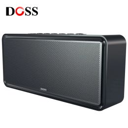 Luidsprekers DOSS Draadloze luidspreker Bluetooth BT 5.0 SoundBox XL Krachtige 32W stereo bassubwoofer Muziekklankkast TWS Draagbare luidsprekers voor thuis