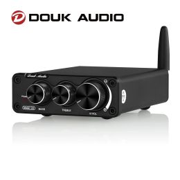 Haut-parleurs Douk Audio Mini Bluetooth 5.0 100W amplificateur de puissance HiFi classe D amplificateur numérique stéréo pour haut-parleur contrôle des basses aigus