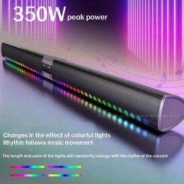 Haut-parleurs Echo wall sound, haut-parleur Bluetooth sans fil avec lumières colorées LED, projecteur TV, caisson de basses pour cinéma maison, Caixa de som bluetooth