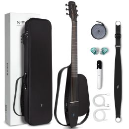 Enya Nexg Smart Audio Guitare électro-acoustique en fibre de carbone avec haut-parleur Bluetooth 50 W, microphone, écouteurs de moniteur Hifi, étui