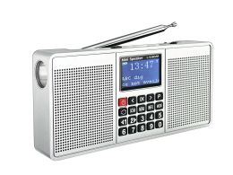 EONKO DAB Radio L528DAB haut-parleur de Radio numérique stéréo multifonction avec Bluetooth TF USB FM/DAB/DAB + lampe de poche horloge Type C