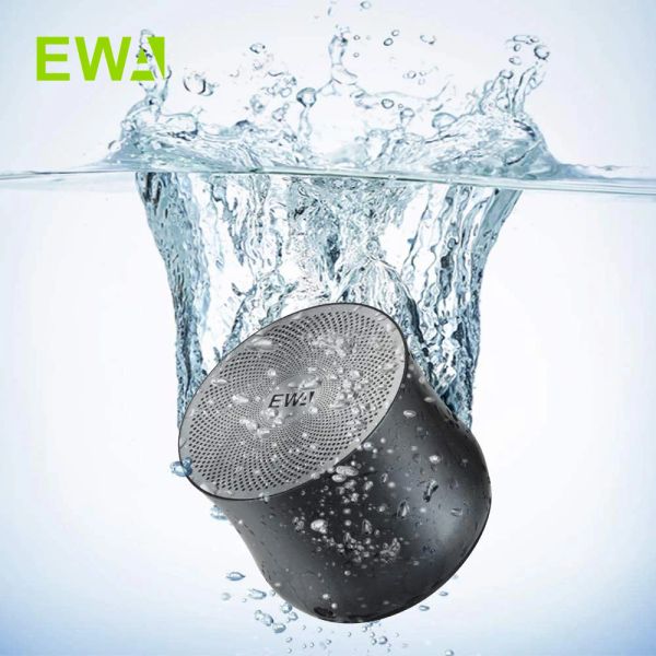 Haut-parleurs EWA A2PRO Mini Bluetooth 5.0 haut-parleur Portroproof Portable Wireless-Wired-Speaker Better Bass 10hours Temps de jeu pour la maison extérieure