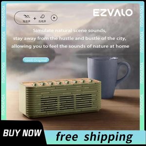 Luidsprekers Ezvalo Draadloze Bluetooth-luidspreker Natuurgeluid Meditatie Alpha Wave 3 Gear White Noise Decompressie Mini Draagbare Indoor Geschenken