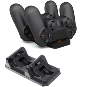 Sprekers voor PS4 -controller USB Dual Charger Dock Gaming Charging Stand Holder voor Sony PlayStation 4 Wireless Gamepad Controle Charger