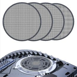 Altavoces para PS5 2/4pcs Filtro de polvo del ventilador Ventilación transpirable Cubierta de malla de malla a prueba de polvo con cepillo de limpieza para consola de juego delgada PS5