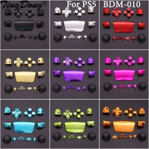 Altavoces para PS5 BDM010 V1 Handle Thumbstick Joystick Cap L1 R1 L2 R2 Botón DPAD Botón PS5 Controlador Romplicado Botón PLatado