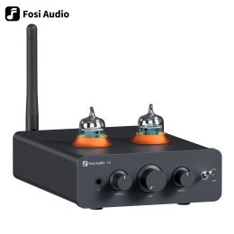 Luidsprekers Fosi Audio P3 Bluetooth Buizenversterker HiFi Stereo Voorversterker Klep Vacuüm met Treble Bass Toonregeling Voor Thuis luidspreker