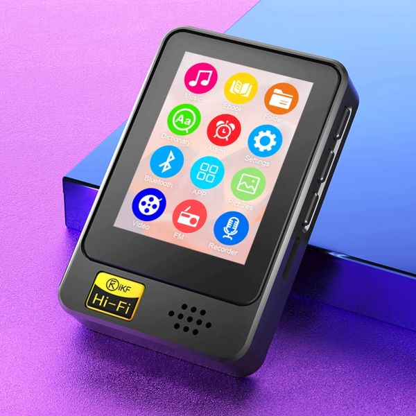Haut-parleurs Plein écran tactile lecteur MP3 Portable Sport Bluetooth Mp4 lecteur vidéo haut-parleur de musique pour baladeur Ebook FM enregistreur Radio