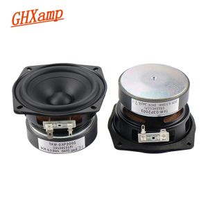 Altavoces GHXAMP 3.5 pulgadas 90 mm Altavoz Medio Woofer Hifi Horn Mid Bass Composite Cono Bogón de goma 6OHM 20W 2 PCS