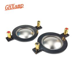 SPREKERS GHXAMP 34.4MM SPREKER TREBLE VOICE COIL TITANIUM FILM Tweeter Ring Voice Diafragma Speaker Accessoires Diy 8OHM 2PCS