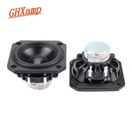 Haut-parleurs GHXAMP Nouveau Néodyme 3 pouces Plein de gamme entièrement en haut 4 OHM 25W Hifi Computer Liptop haut-parleurs anodisé en aluminium 2pcs