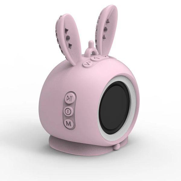 Haut-parleurs fille cadeau d'anniversaire lapin Portable haut-parleur Bluetooth V5.0 Microphone contrôle du Volume