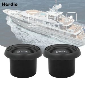 Herdio – Mini système de haut-parleurs stéréo étanches, 140W, bidirectionnel, marin, Applicable aux motos ATV UTV en plein air