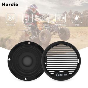 Haut-parleurs Herdio 160W 3 pouces bateau marin étanche haut-parleurs bluetooth haut-parleur de moto système Audio stéréo pour ATV UTV livraison directe en plein air