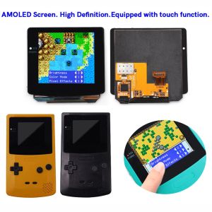 Sprekers HisPeedIdo 2024 nieuwste GBC OLED AMOLED gelamineerd touchscreen OSD Menu Retro Pixel Kit voor Gameboy Color GBC met Precut Shell