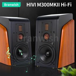 Luidsprekers HIVI M300MKII HiFi 2.0 Actieve drieweg vlaggenschip boekenplankluidspreker 6,5 inch woofer Midrange-eenheid Bluetooth Computer Tv Audio