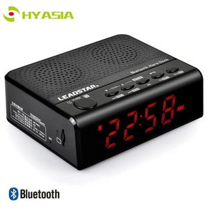 HYASIA réveil numérique haut-parleur Bluetooth USB LED caisson de basses réveil Audio FM Radio TF haut-parleur sans fil Bluetooth 4.2 AUX