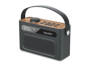 Haut-parleurs Inscabin M60II Radio stéréo DAB Haut-parleur sans fil portable avec Bluetooth, FM/Beau design/Batterie rechargeable/TF/USB