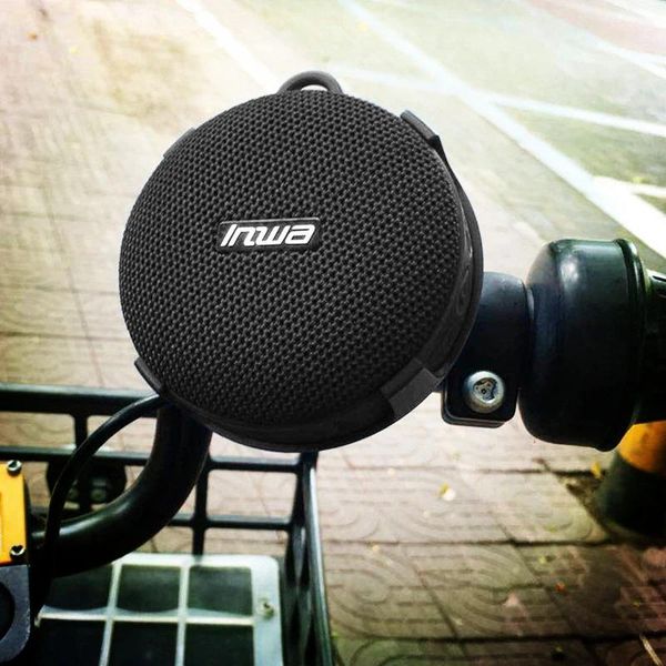 Altavoces Altavoz bluetooth inwa Altavoz portátil inalámbrico para bicicleta IPX7 ducha impermeable sonido de música al aire libre + altavoz para exteriores con soporte para bicicleta