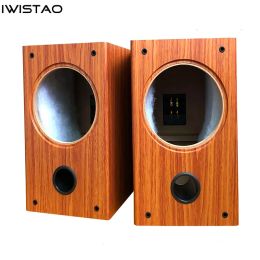 Altavoces iwistao 8 pulgadas de rango completo altavoz vacío gabinete gabinete 1 par de 15 mm de alta densidad de alta densidad Hifi audio DIY