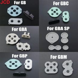 Haut-parleurs JCD 1 Set Boutons conducteurs en caoutchouc pour Game Boy Classic GB GBA GBC GBP GBA SP GBM Silicone Pad Keypad AB DPAD Button