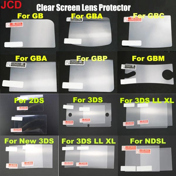 Altavoces JCD 1 PCS Top Inftor HD Clear Protective Película para GB GBA GBC GBA SP DSL NDSL para 2DS New 3DS XL LCD Protector de pantalla LCD