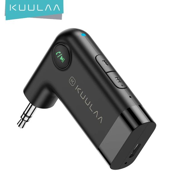 Haut-parleurs KUULAA voiture Bluetooth récepteur 5.0 3.5mm AUX Jack Audio adaptateur sans fil pour voiture PC casque haut-parleur voiture Audio Bluetooth adaptateur