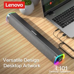 Haut-parleurs Lenovo L101 Horaire d'ordinateur Musique stéréo surround le haut-parleur de subwoofer pour MacBook ordinateur portable ordinateur portable PC PLAYER VERSEUR TELLEMENT