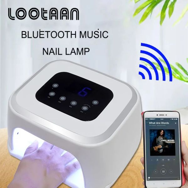 Lootaan 99w Uv lampe à LED mode capteur automatique Bluetooth haut-parleur 42 LED sèche-ongles pour Gel vernis durcissement manucure pédicure outils