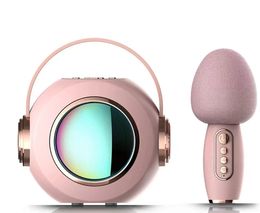 Haut-parleurs LST6 K Gebao LED lumières de couleur sans fil Bluetooth mini haut-parleur avec microphone Mike artefact chant domestique portable