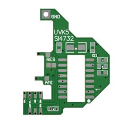 Haut-parleurs Lusya Nouveau module de modification, y compris les pièces d'oscillateur en cristal de puce SI4732 pour Quansheng UVK5