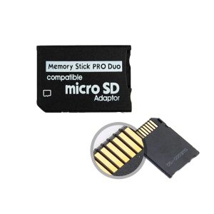 SPREKERS MICRO SD NAAR Memory Stick Pro Duo Adapter voor PSP -geheugenkaartadapter voor PSP -game -accessoire