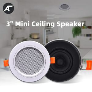 Haut-parleurs mini-plafond haut-parleur stéréo 3 pouces 10W haut-haut-haut-fond du système de musique du système de musique de salle de bain