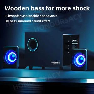 Haut-parleurs Compatibilité multi-appareils Caisson De basses Haut-parleur Bluetooth HIFI Stéréo Centre De musique Haut-parleur domestique Système audio Caixa De Som Para PC