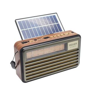 Luidsprekers Multifunctionele zonne-radio Am Fm Kortegolfradio Draagbare radio met Bluetooth-luidspreker M521bts Fm-radio Retro