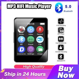 Haut-parleurs Multifonction MP3 Lecteur de musique Mini Walkman Écran tactile Étudiant Portable Sport Mp4 Bluetooth 5.0 FM Haut-parleur Ebook Enregistreur